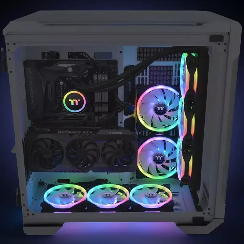 Wentylator Thermaltake SWAFAN 12 RGB 12 cm czarny 500–2000 RPM