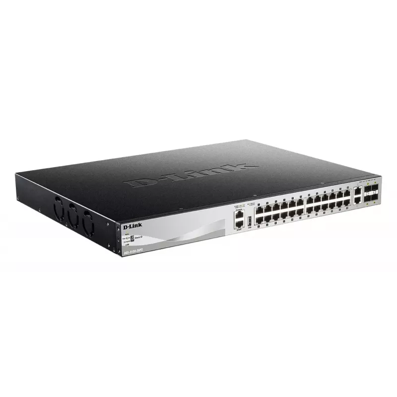 Przełącznik sieciowy D-Link DGS-3130-30PS/E zarządzalny L3 Gigabit Ethernet (10/100/1000) Power over Ethernet (PoE) Szary