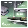 Axagon HMC-12GM2, koncentrator USB 10 Gb/s, 3x USB-A, USB-C, HDMI, DP, RJ-45, M.2, SD/mSD, audio, PD