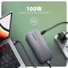 Axagon HMC-12GM2, koncentrator USB 10 Gb/s, 3x USB-A, USB-C, HDMI, DP, RJ-45, M.2, SD/mSD, audio, PD