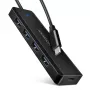 Axagon HUE-C1C 4x USB 5Gbps TRAVEL hub, USB-C power IN, 19cm USB-C cable