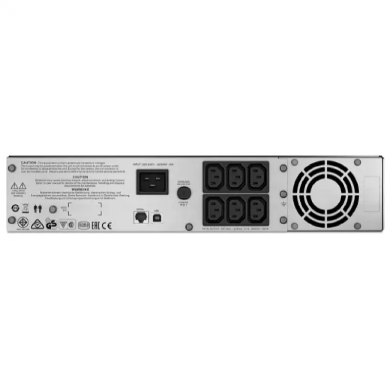 APC Smart-UPS C, Line Interactive, 2000VA, Rackmount 2U, 230V, 6x IEC C13, komunikacja USB i szeregowa, AVR, graficzny LCD