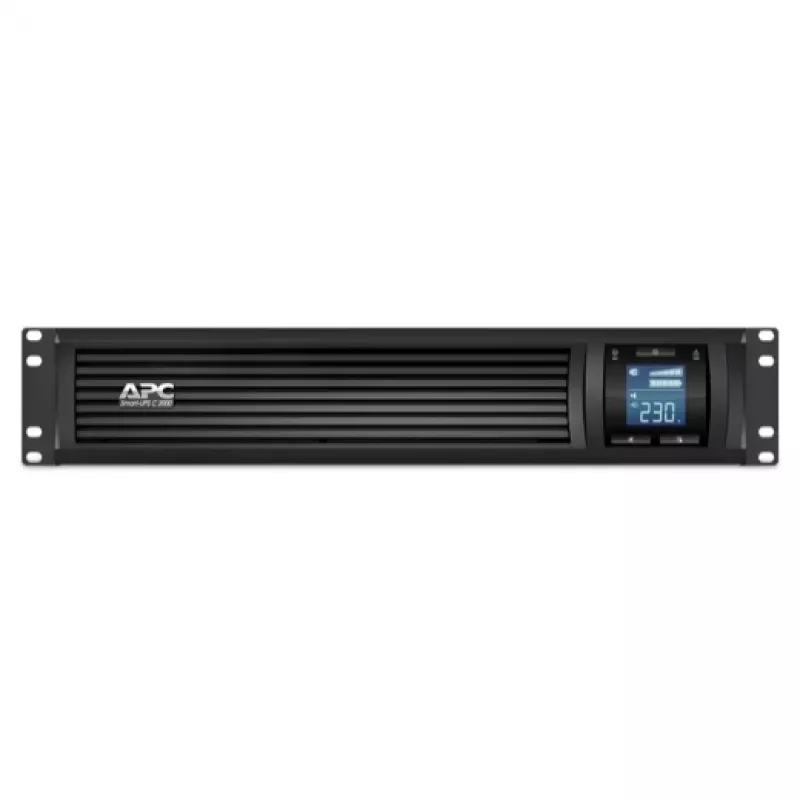 APC Smart-UPS C, Line Interactive, 2000VA, Rackmount 2U, 230V, 6x IEC C13, komunikacja USB i szeregowa, AVR, graficzny LCD