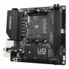 Płyta główna GIGABYTE A520I AC - obsługuje procesory AMD Ryzen 5000 Series AM4, 6-fazowy cyfrowy VRM, do 5300 MHz DDR4 (OC), 1xPCIe 3.0 M.2, WiFi, GbE LAN, USB 3.2 Gen1