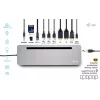 i-tec USB-C Metal Ergonomic 3x 4K Display Docking Station z Power Delivery 100 W + uniwersalna ładowarka 100 W