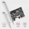 Wewnętrzny adapter SATA Axagon PCES-SJ2 PCIe 2 Gbit/s Czarny
