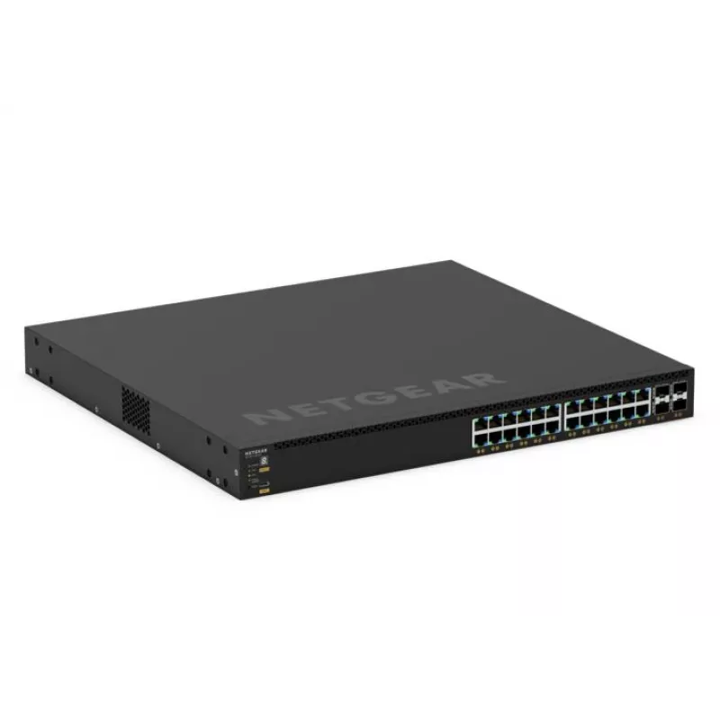 NETGEAR GSM4328-100AJS zarządzalny przełącznik L3 Gigabit Ethernet (10/100/1000) Power over Ethernet (PoE) 1U Czarny