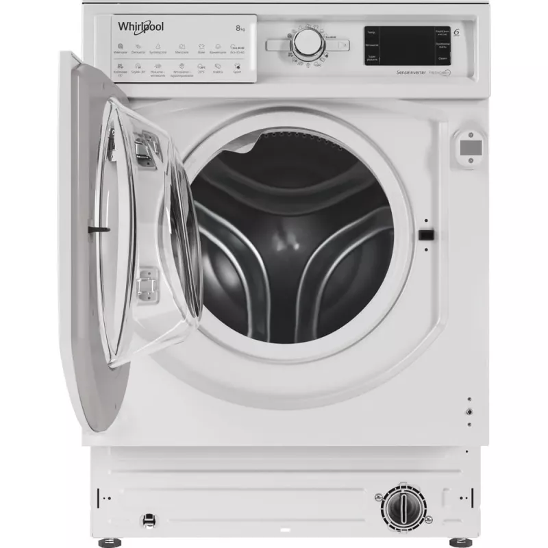 Pralka Whirlpool BI WMWG 81485 PL, ładowanie przednie, 8 kg, 1351 obr./min, biała