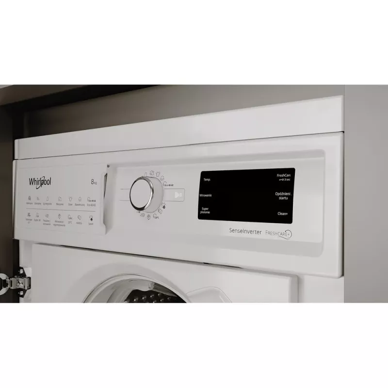Pralka Whirlpool BI WMWG 81485 PL, ładowanie przednie, 8 kg, 1351 obr./min, biała
