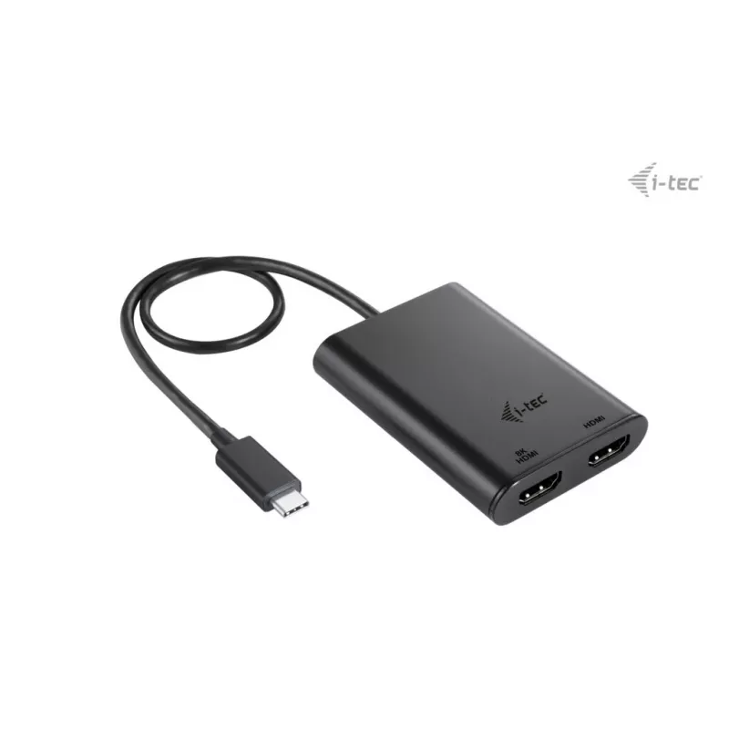 Adapter wideo i-tec USB-C Dual 4K/60Hz (pojedynczy 8K/30Hz) HDMI