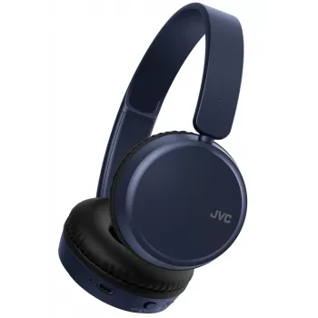 Słuchawki nauszne bezprzewodowe JVC HA-S36W-A-U — Bluetooth 5.2, 35 h pracy, wbudowany mikrofon, niebieski