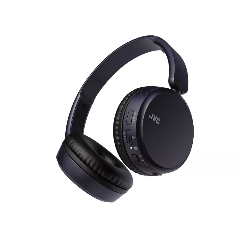 Słuchawki nauszne bezprzewodowe JVC HA-S36W-A-U — Bluetooth 5.2, 35 h pracy, wbudowany mikrofon, niebieski
