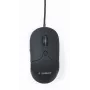 Przewodowa mysz USB do gier GEMBIRD MUS-UL-02 — oburęczna, 2400 DPI, 6 przycisków, czarna