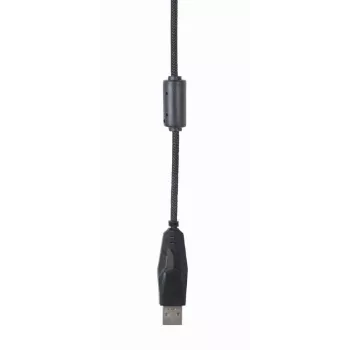 Przewodowa mysz USB do gier GEMBIRD MUS-UL-02 — oburęczna, 2400 DPI, 6 przycisków, czarna