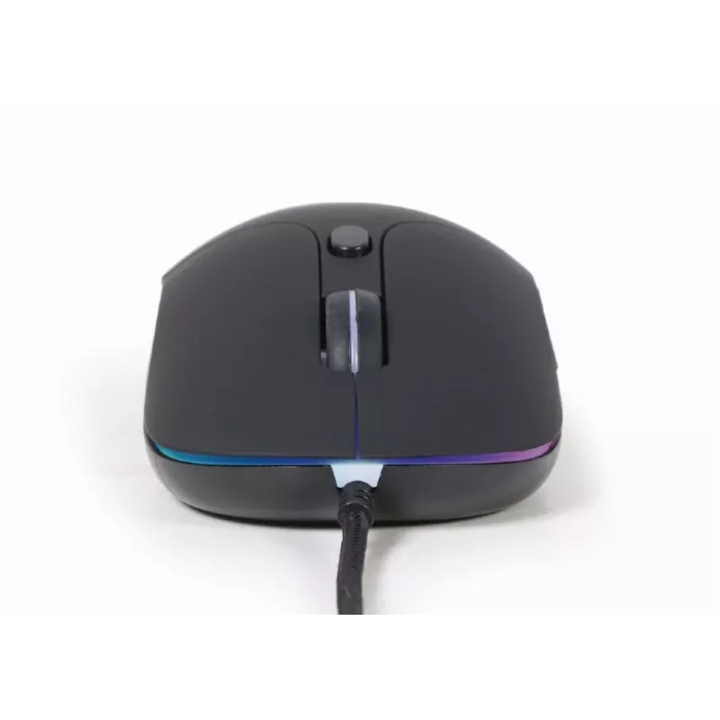 Przewodowa mysz USB do gier GEMBIRD MUS-UL-02 — oburęczna, 2400 DPI, 6 przycisków, czarna