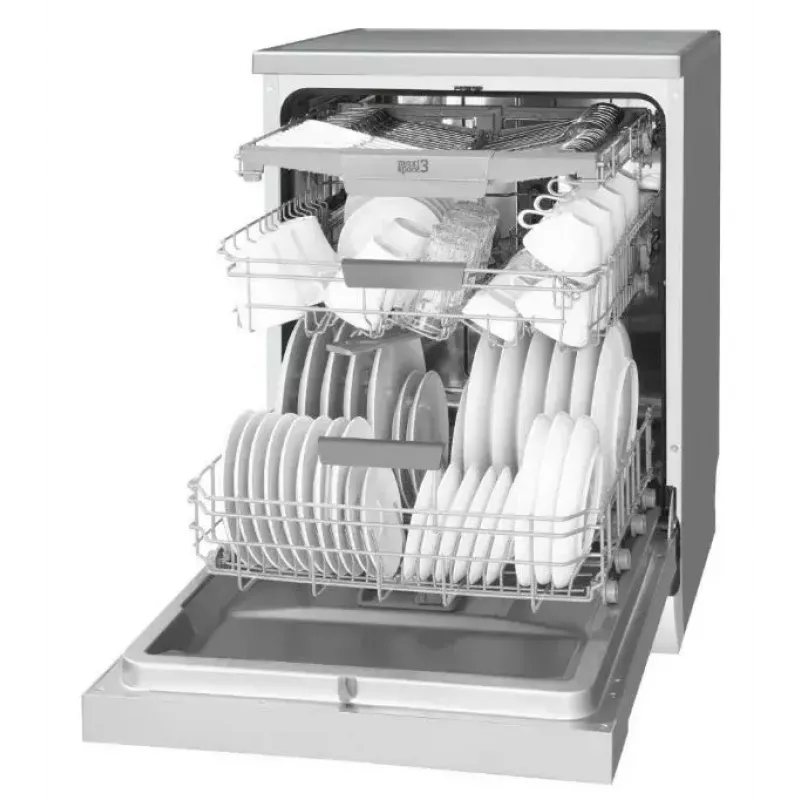 Wolnostojąca zmywarka AMICA DFM64C7EOQIH, 14 kompletów, Inox, 47 dB, klasa energetyczna C