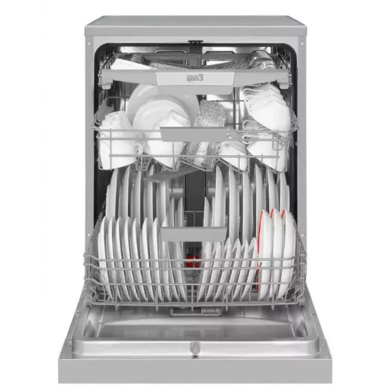Wolnostojąca zmywarka AMICA DFM64C7EOQIH, 14 kompletów, Inox, 47 dB, klasa energetyczna C