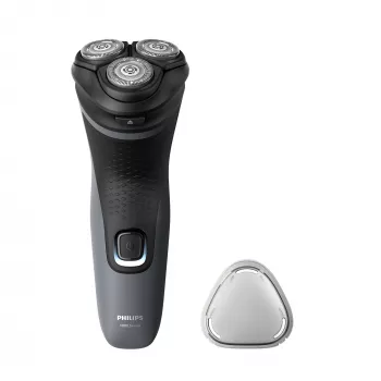 Philips Shaver 1000 Series S1142/00 Elektryczna golarka, golarka rotacyjna, Czarny, Szary, System ostrzy PowerCut, SH30, 2 lata, Bateria