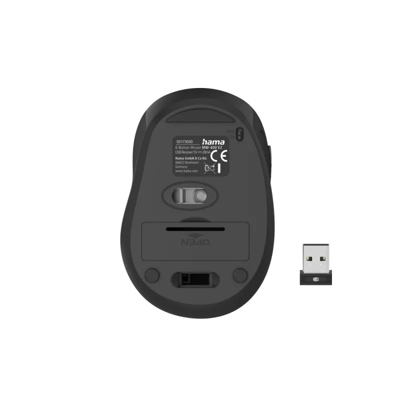 Mysz Hama MW-400 V2 Biurowa Praworęczna RF Bezprzewodowa Optyczna 1600 DPI