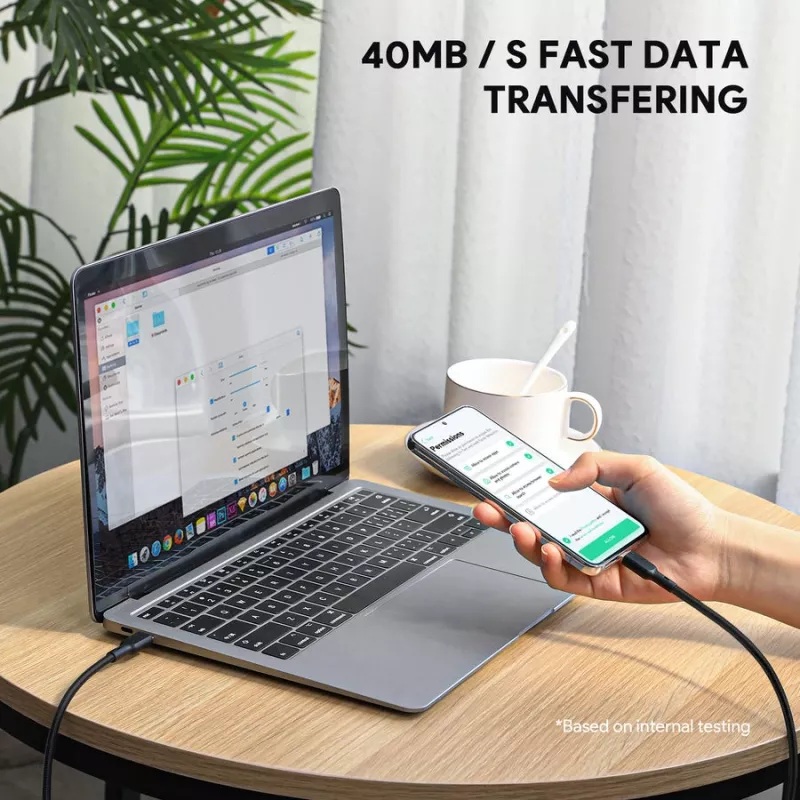 Kabel USB AUKEY CB-KCC102 1.8m USB C Czarny 0.48 Gbit/s