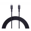 Przewód ładujący AUKEY USB - 1x USB Type-C do 1x USB Type-C - PD 100W 5A - 1m Czarny (Silikon)
