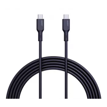 Przewód ładujący AUKEY USB - 1x USB Type-C do 1x USB Type-C - PD 100W 5A - 1m Czarny (Silikon)