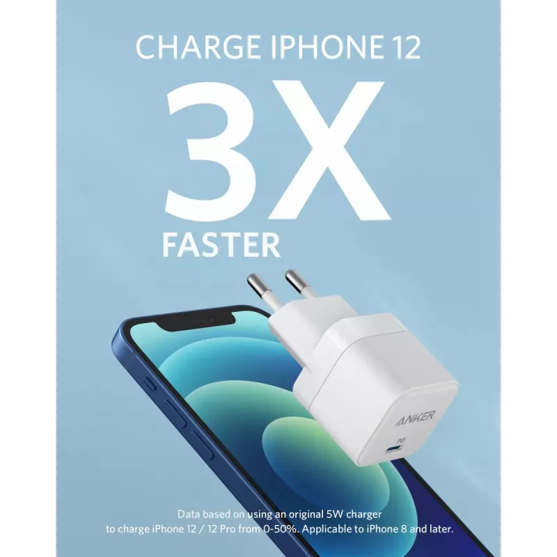 Ładowarka Anker PowerPort III Universal biały AC Szybkie ładowanie Wewnętrzna