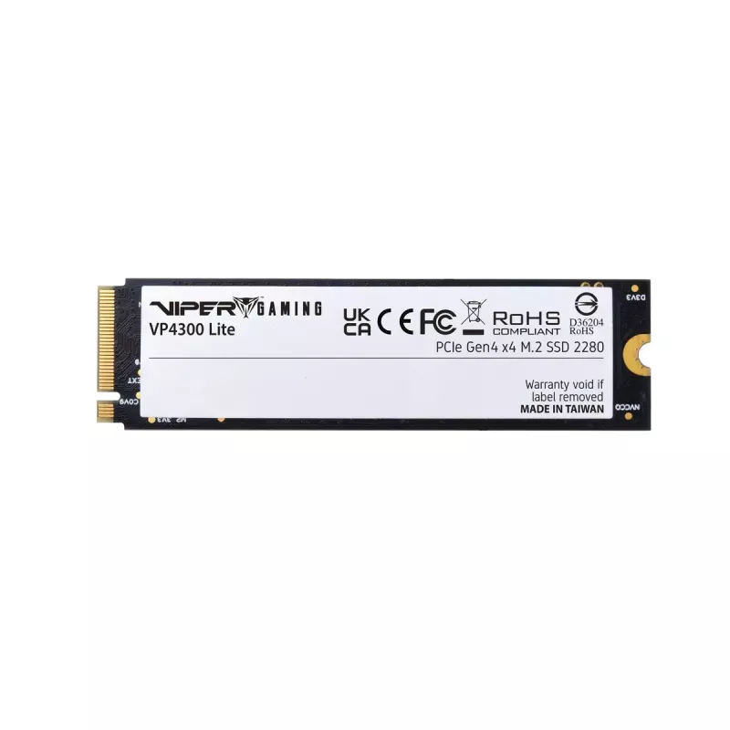 M.2 2280 NVMe SSD PATRIOT VP4300 Lite 4 TB, PCIe 4.0 x4, odczyt 7400 MB/s, zapis 6000 MB/s, NVMe 2.0