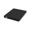 Zewnętrzny napęd optyczny DVD-RW Qoltec 51858, USB 2.0 i eSATA, ładowanie tackowe, czarny, 24x CD / 8x DVD