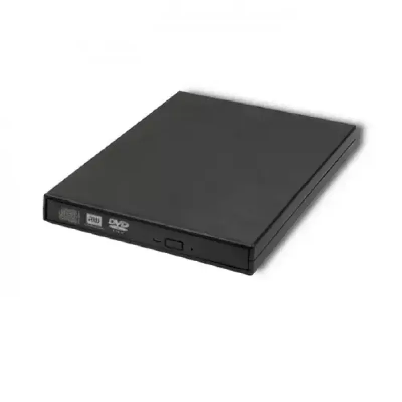 Zewnętrzny napęd optyczny DVD-RW Qoltec 51858, USB 2.0 i eSATA, ładowanie tackowe, czarny, 24x CD / 8x DVD