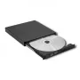 Zewnętrzny napęd optyczny DVD-RW Qoltec 51858, USB 2.0 i eSATA, ładowanie tackowe, czarny, 24x CD / 8x DVD