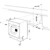 Whirlpool FreshCare BI WDWG 861485 EU pralko-suszarka do zabudowy Front-load Biały
