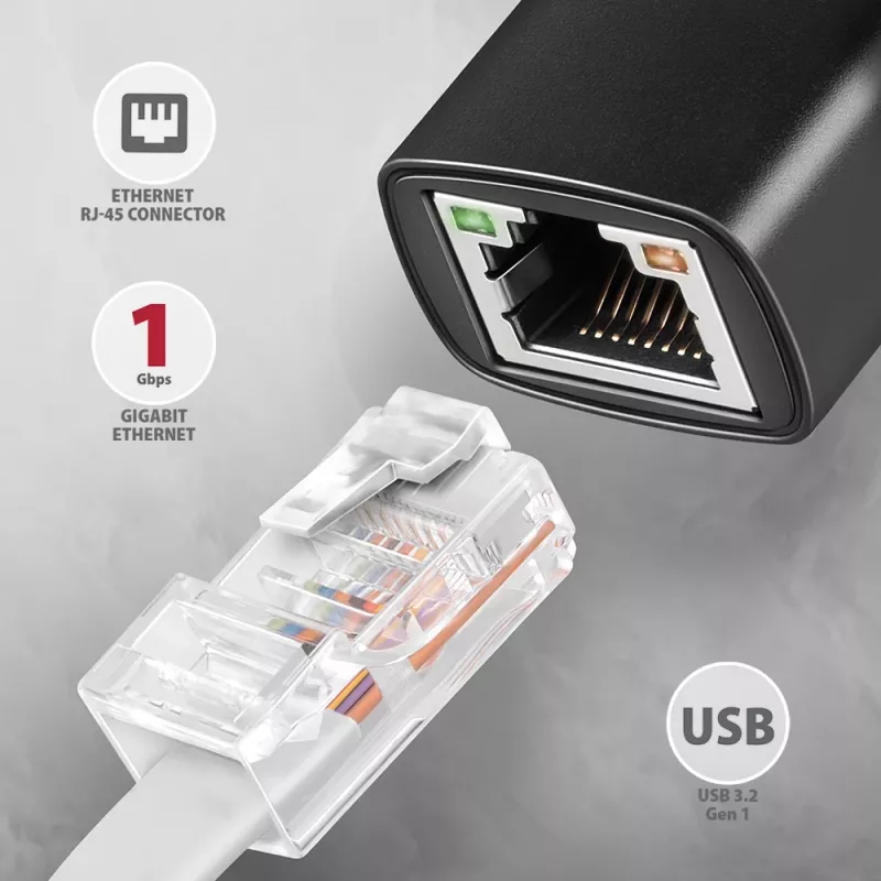Axagon ADE-ARC USB-C 3.2 Gen 1 - adapter Gigabit Ethernet, Realtek 8153