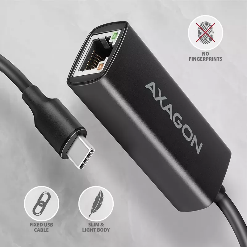 Axagon ADE-ARC USB-C 3.2 Gen 1 - adapter Gigabit Ethernet, Realtek 8153