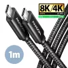 Kabel USB Axagon BUCM4X-CM10AB USB4 Gen 3x2 1m Czarny