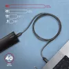Kabel USB Axagon BUCM4X-CM10AB USB4 Gen 3x2 1m Czarny