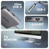 Axagon HMC-5HL hub USB 5 Gb/s, 2x USB-A, HDMI 4k/60 Hz, RJ-45, PD 100 W, kabel USB-C 20 cm