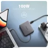 Axagon HMC-5HL hub USB 5 Gb/s, 2x USB-A, HDMI 4k/60 Hz, RJ-45, PD 100 W, kabel USB-C 20 cm