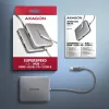 Axagon HMC-5HL hub USB 5 Gb/s, 2x USB-A, HDMI 4k/60 Hz, RJ-45, PD 100 W, kabel USB-C 20 cm