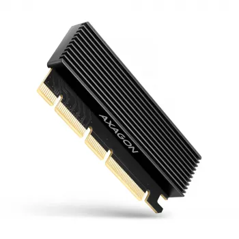 Axagon PCEM2-XS PCIe x16 - adapter M.2 NVMe M-key z pasywnym aluminiowym radiatorem