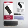 Axagon PCEM2-XS PCIe x16 - adapter M.2 NVMe M-key z pasywnym aluminiowym radiatorem