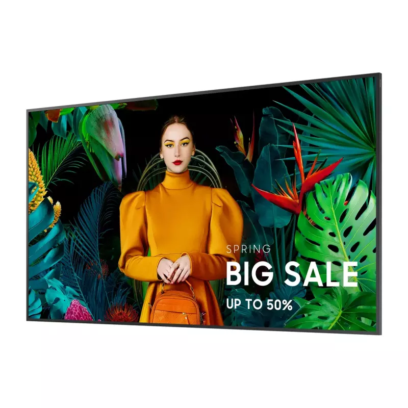 Samsung QH50C Cyfrowy panel reklamowy 127 cm (50 cali) LCD Wi-Fi 700 cd/m² 4K Ultra HD Czarny Wbudowany procesor Tizen 24/7