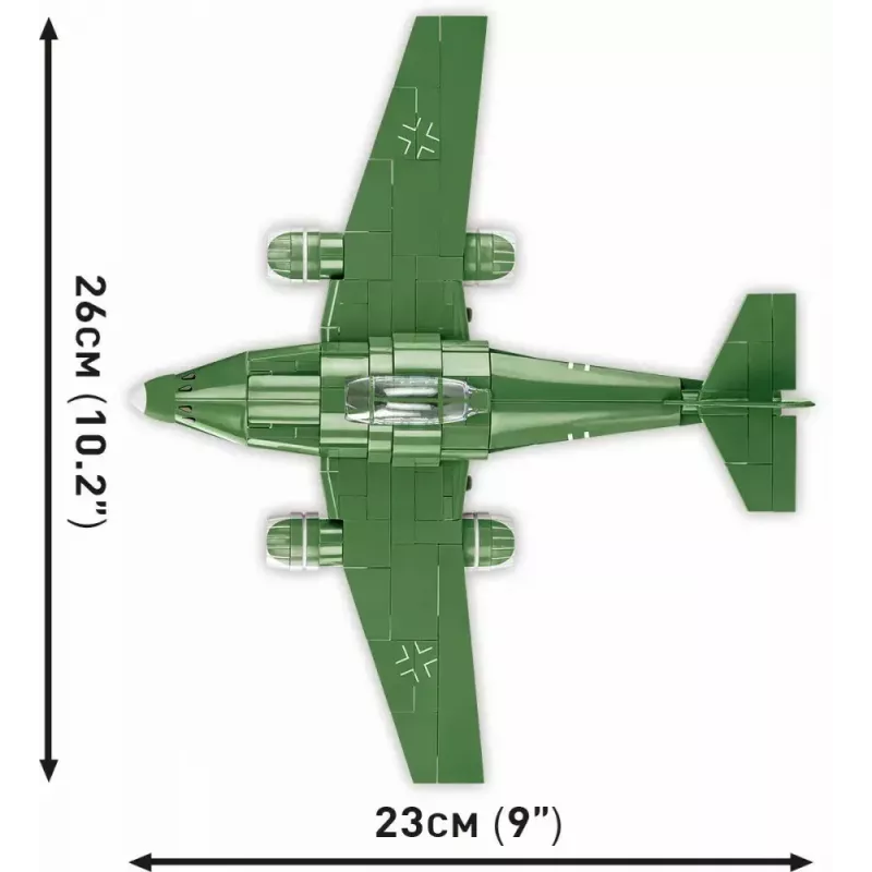 Zabawka konstrukcyjna Cobi Messerschmitt Me 262 zestaw modelarski 500 elementów