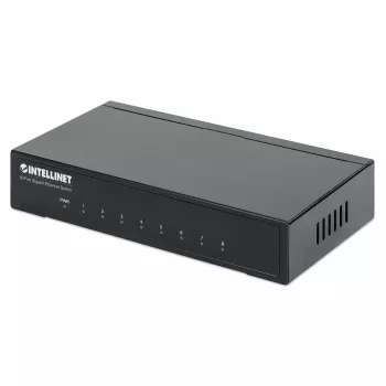 Przełącznik Intellinet 8-portowy Gigabit Ethernet, rozmiar biurkowy, obudowa metalowa, IEEE 802.3az (Energy Efficient Ethernet)