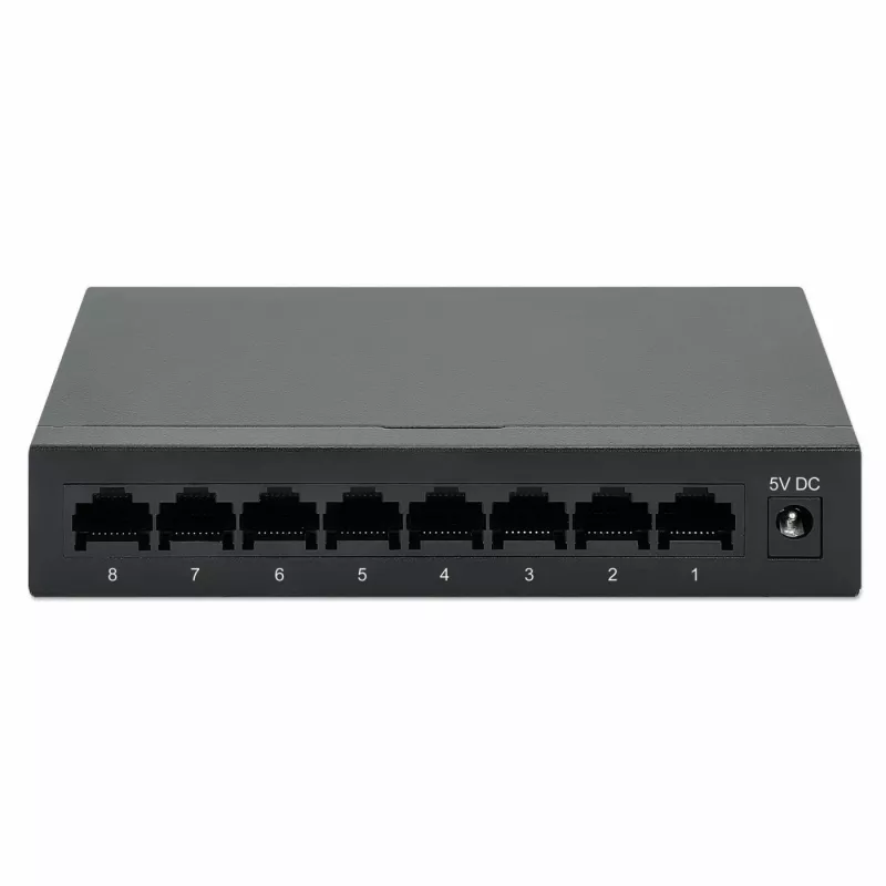 Przełącznik Intellinet 8-portowy Gigabit Ethernet, rozmiar biurkowy, obudowa metalowa, IEEE 802.3az (Energy Efficient Ethernet)