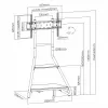 Stojak pod telewizor MACLEAN MC-455, wolnostojący, drewniany – VESA do 600x400