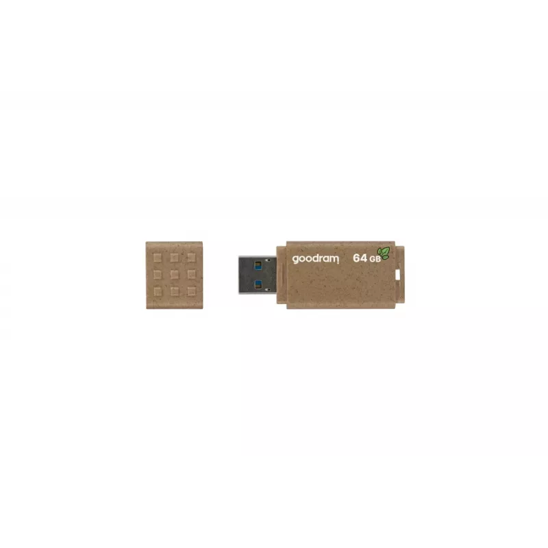 Pamięć USB GOODRAM UME3 64 GB, USB Type-A 3.2 Gen 1, odczyt 60 MB/s, zapis 20 MB/s, brązowa
