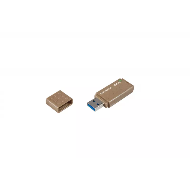 Pamięć USB GOODRAM UME3 64 GB, USB Type-A 3.2 Gen 1, odczyt 60 MB/s, zapis 20 MB/s, brązowa