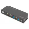 DIGITUS KVM Switch - 2x1 HDMI, Wyjście HDMI, USB, 4Kx2K@60Hz