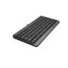 Przewodowa klawiatura USB A4Tech FStyler FK11 — kompaktowy układ standardowy, angielska, 12 klawiszy skrótu, podpórka pod nadgarstki, kabel 1,5 m